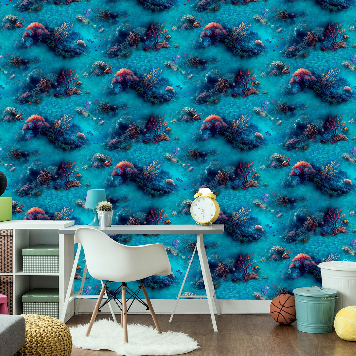 Under The Sea Blue Wallpaper image 4