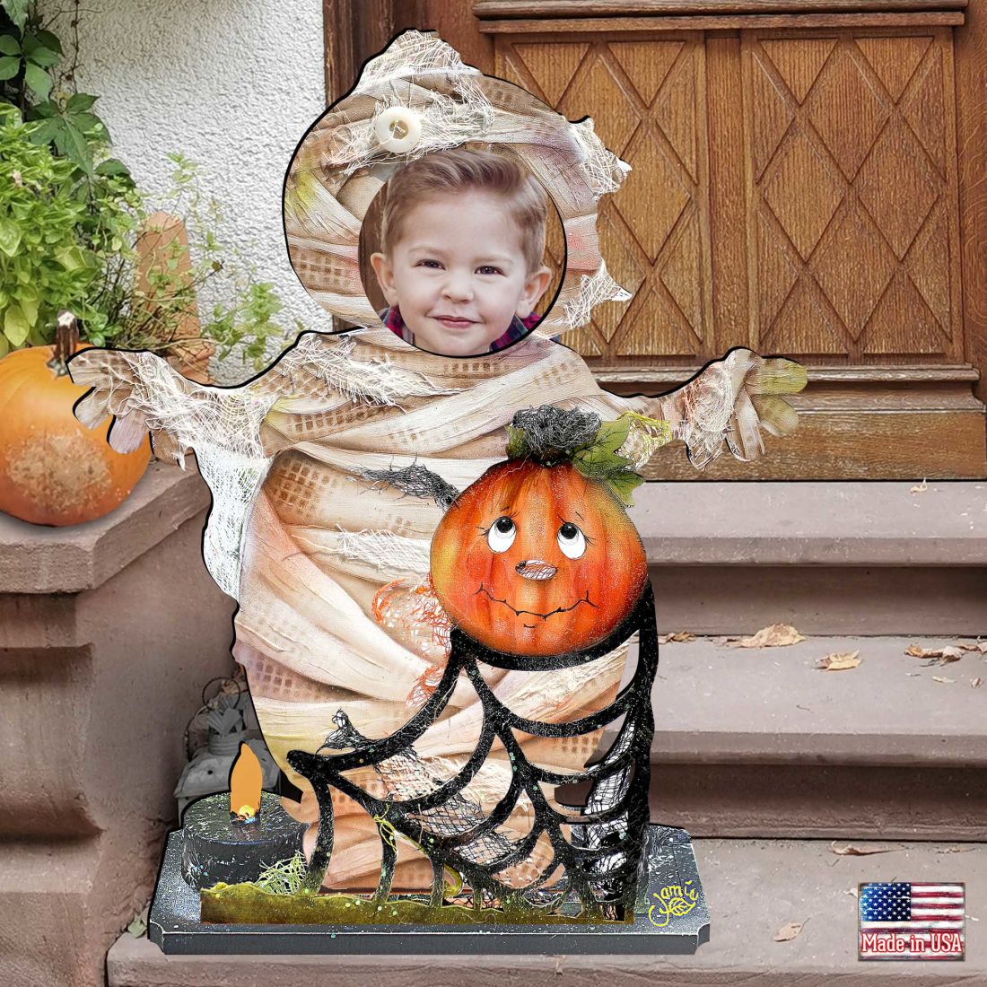 Mummy Halloween Outdoor Decor by Jamie Mills-Price - Thanksgiving Halloween Decor - 8457406FP-1