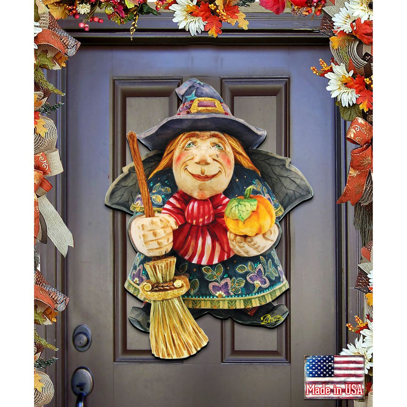 Witch Halloween Door Decor by G. DeBrekht - Thanksgiving Halloween Decor - 8158412H-0