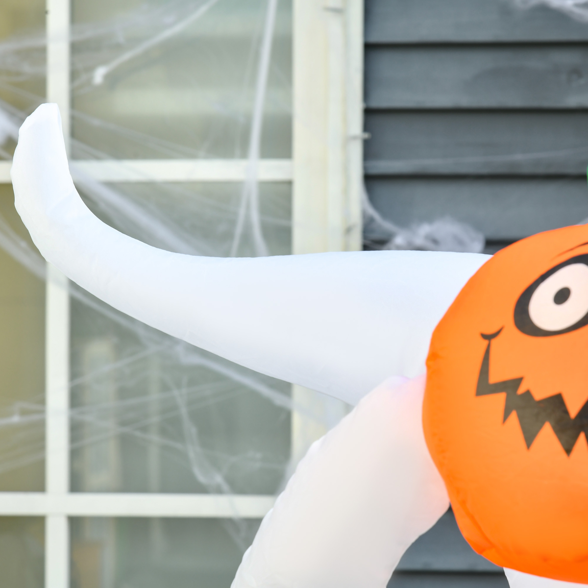 6FT 1.8m LED Halloween Inflatable Deco Floating Ghost and Pumpkin Party