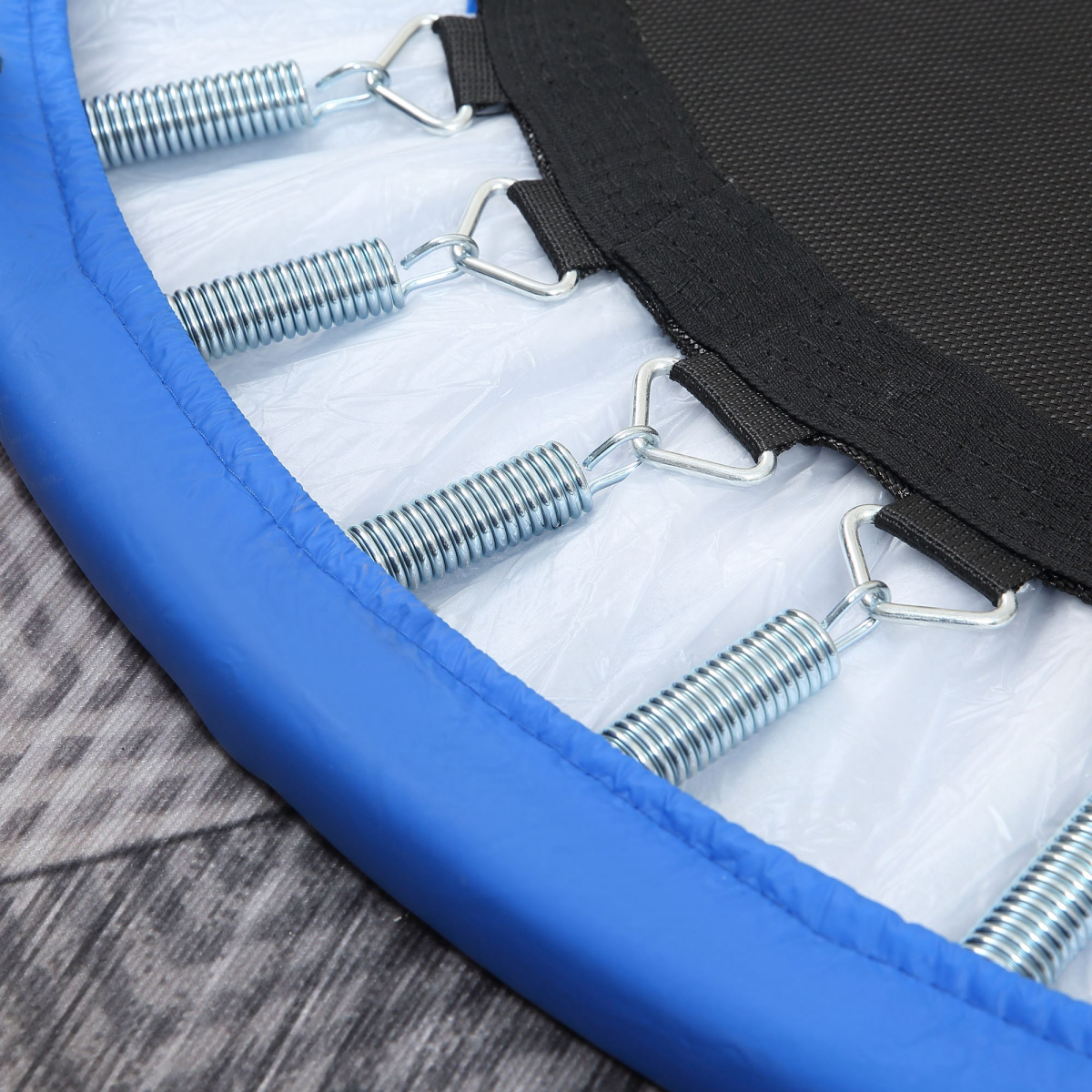 96 cm Foldable Mini Fitness Trampoline Exercise Rebounder Jumper, Blue