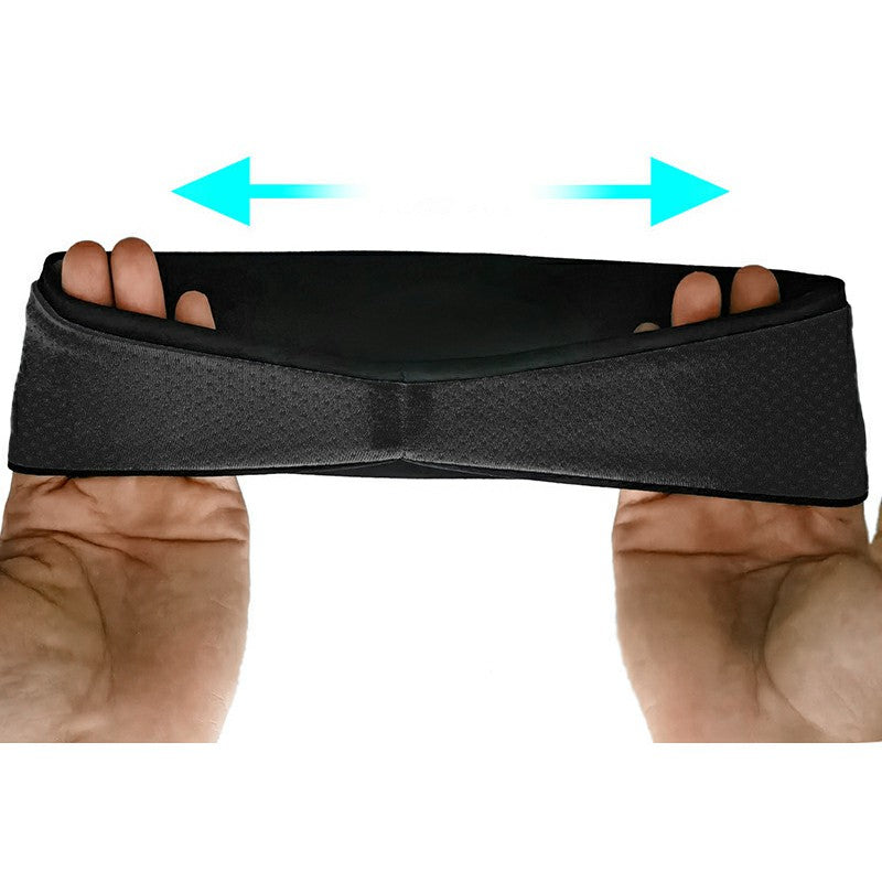 Sports Headband Black, Unisex Sweatband for Running, Yoga and Gym image 4