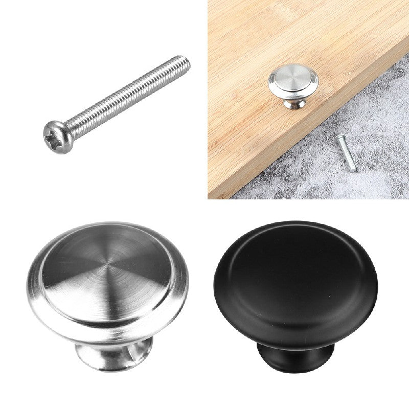 Cabinet Knobs Silver 2 Pack, Stainless Steel Cupboard Drawer Pull Handles image 3