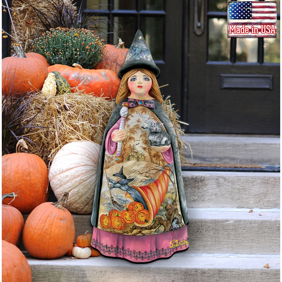 Witch Halloween Door Decor by G. DeBrekht - Thanksgiving Halloween Decor - 8114170H-1
