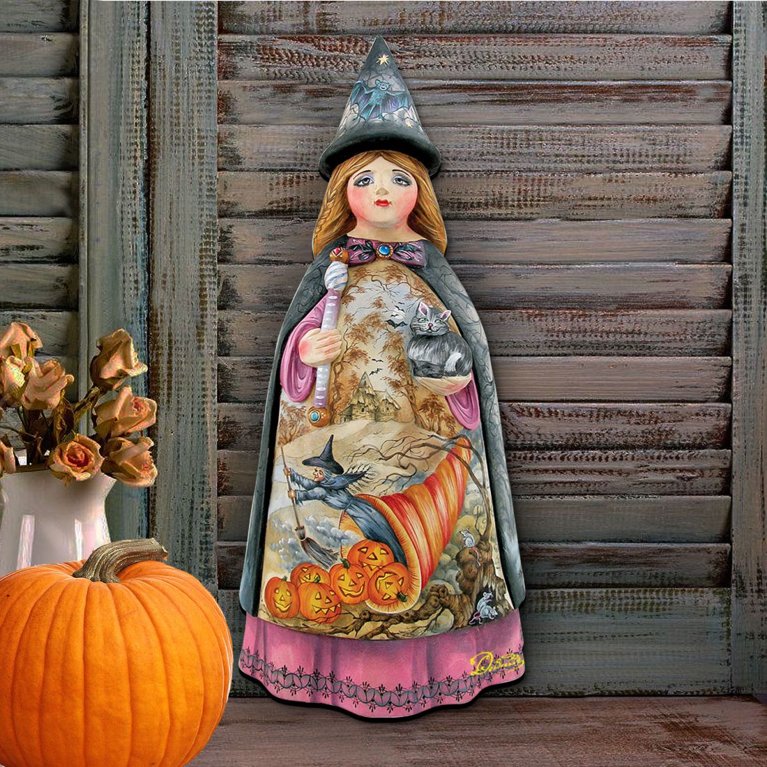Witch Halloween Door Decor by G. DeBrekht - Thanksgiving Halloween Decor - 8114170H-2