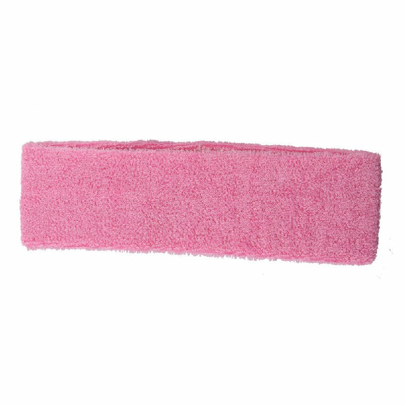 Sports Sweatband Pink, Unisex Cotton Wristband for Gym and Tennis image 1