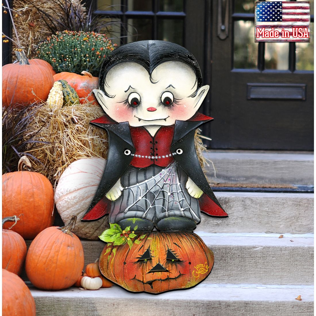 Dracula Halloween Door Decor by Jamie Mills-Price - Thanksgiving Halloween Decor - 8457401H-1