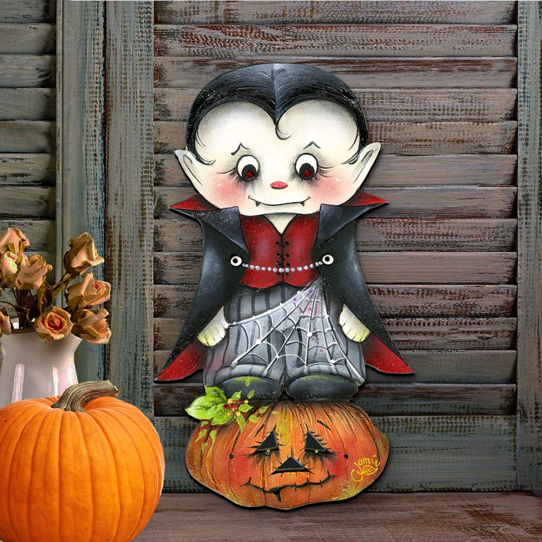 Dracula Halloween Door Decor by Jamie Mills-Price - Thanksgiving Halloween Decor - 8457401H-2