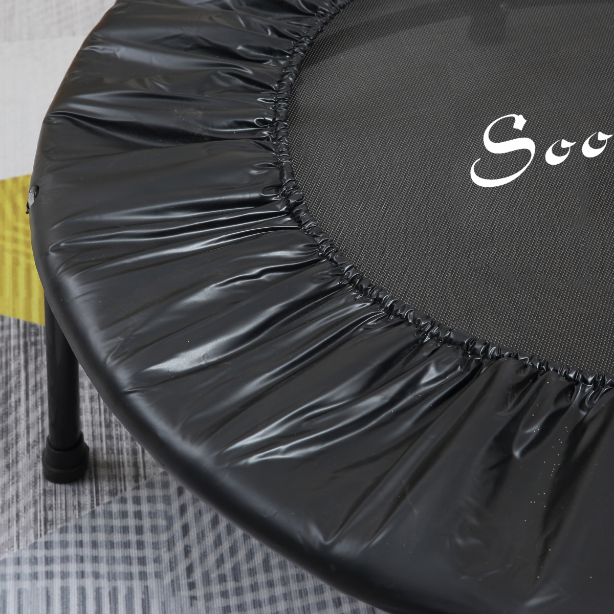 40'' Kids Mini Trampoline, Adult Rebounder Jumper with Handle Fitness