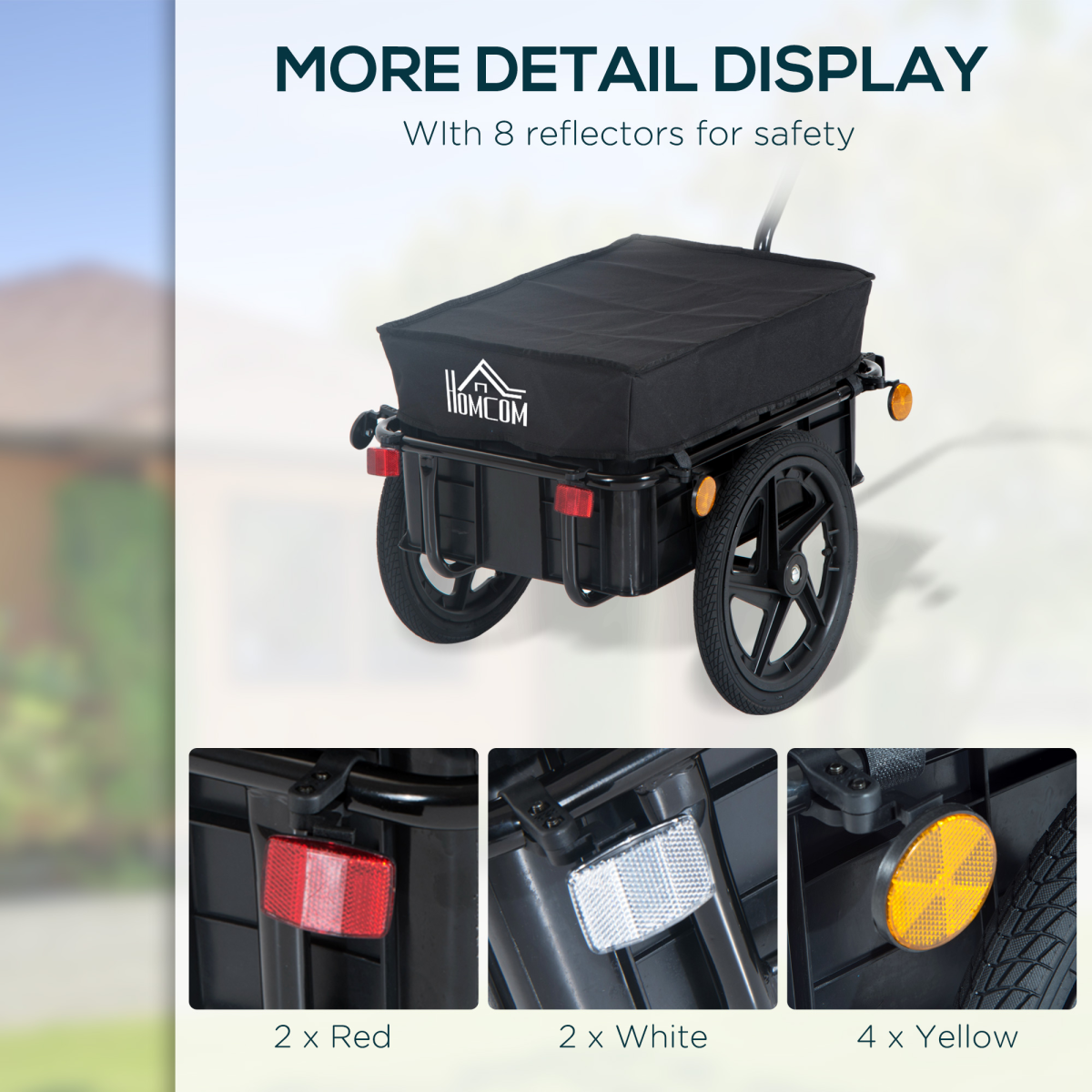 Bike Trailer Stroller Cargo Trailer Black