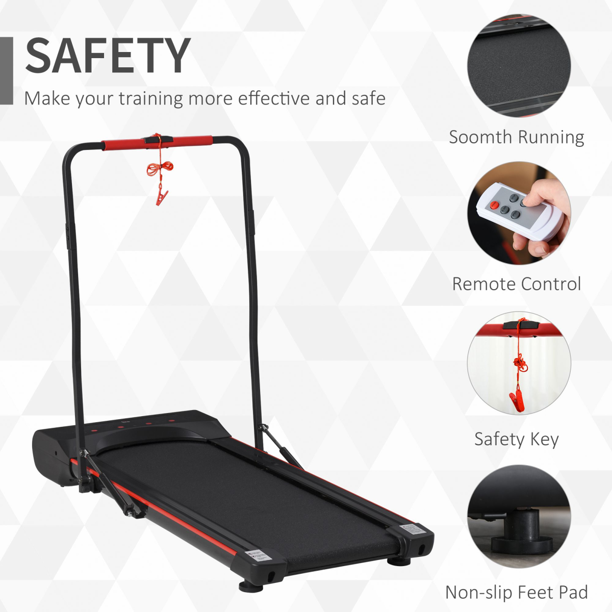 Walking Machine with LED Display and Remote Control Exercise Jogging Fitness