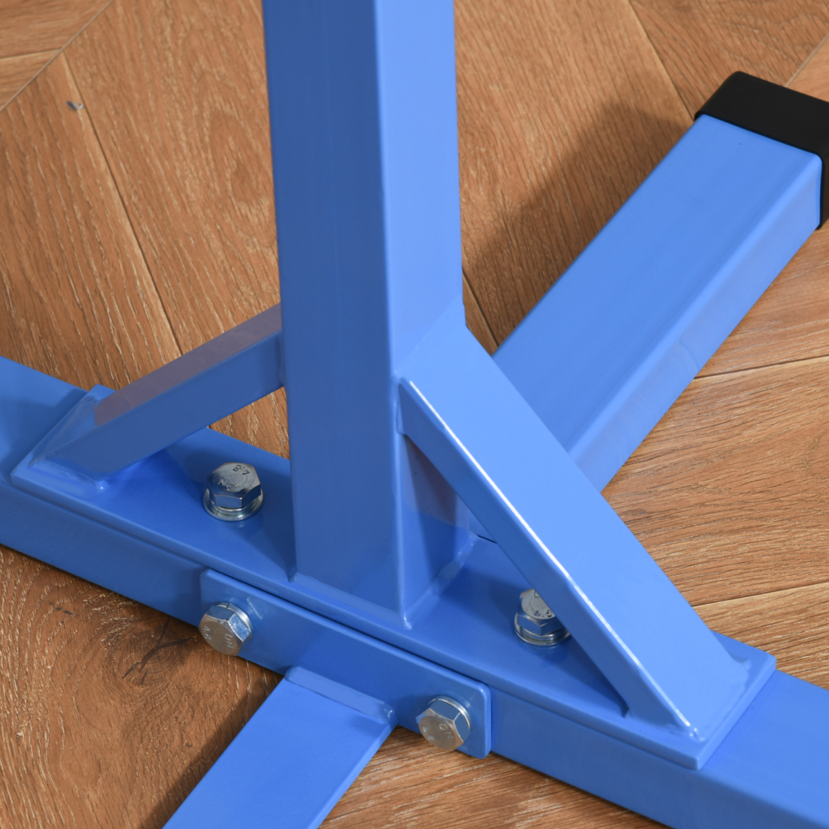 Adjustable Kids Gymnastics Bar Horizontal Training with Steel Frame Wood Bar