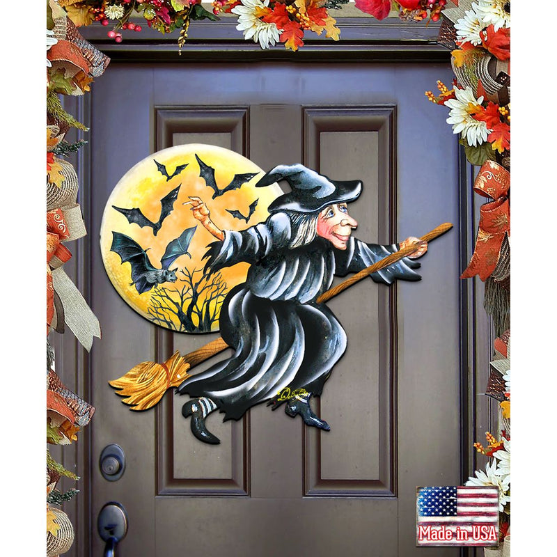 Witch Halloween Door Decor by G. DeBrekht - Thanksgiving Halloween Decor - 8114011H-0
