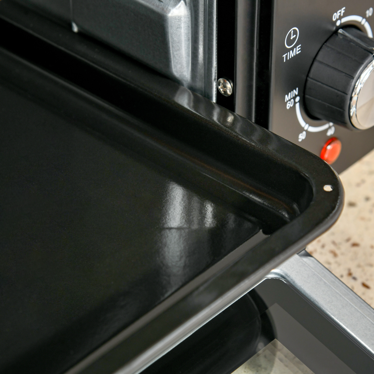 Mini Oven, 21L Grill, Toaster Timer, Baking Tray and Wire Rack, 1400W