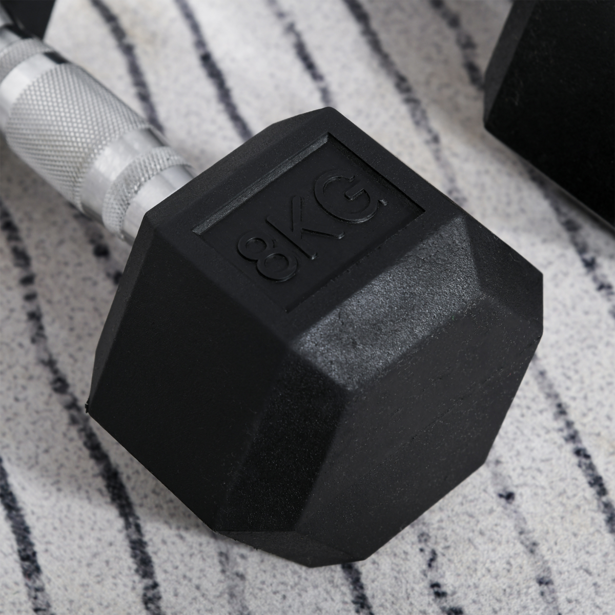 Hexagonal Dumbbells Kit Weight Lifting Exercise for Home Fitness 2x8kg