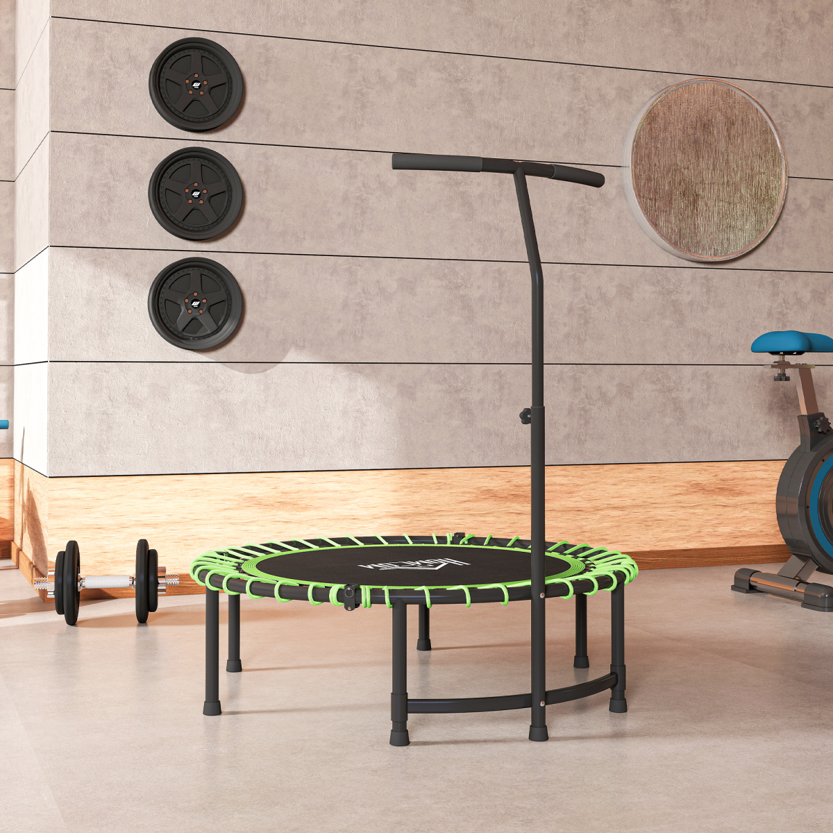Trampoline Outdoor Bouncer Jumper Adjustable Handle