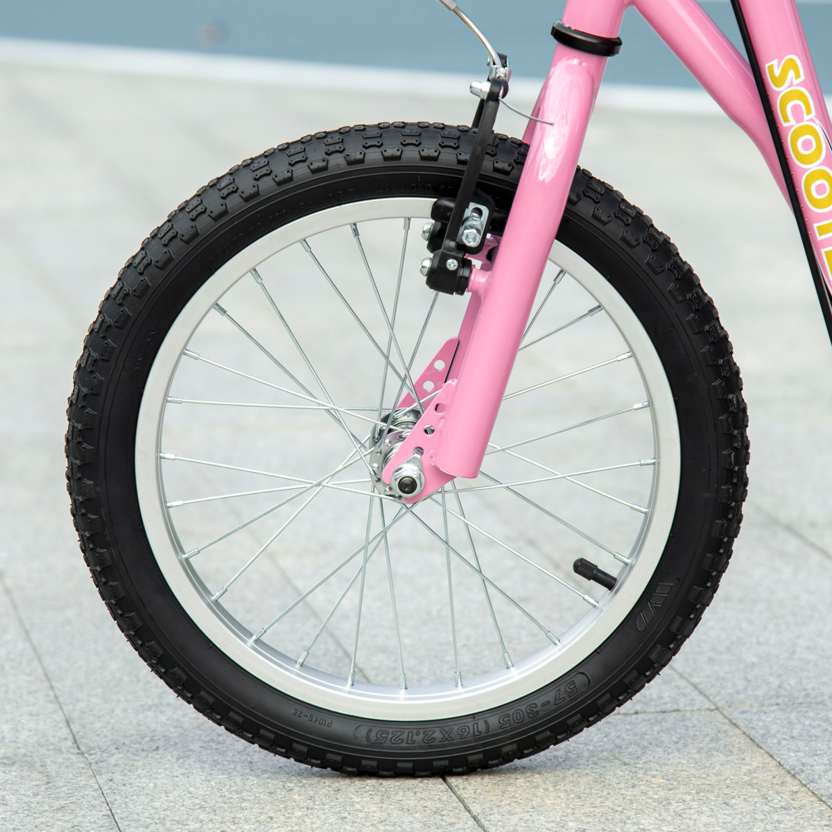 Teen Scooter Adjustable Height Dual Brakes Rubber Wheels Kickstand