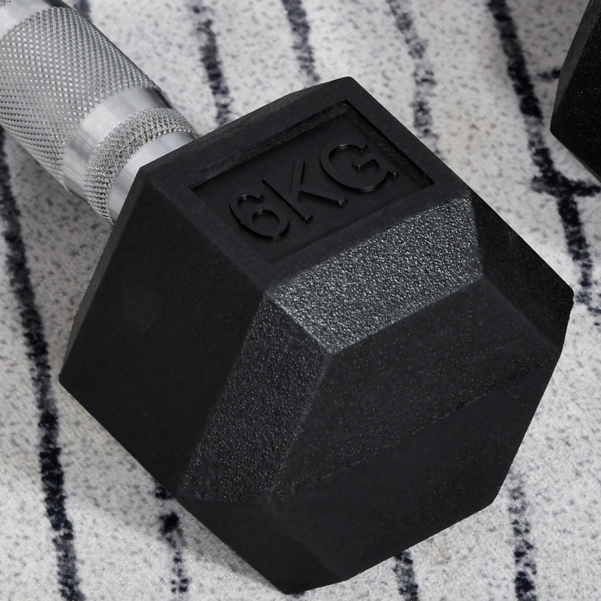 Hexagonal Dumbbells Kit Weight Lifting Exercise for Home Fitness 2x6kg
