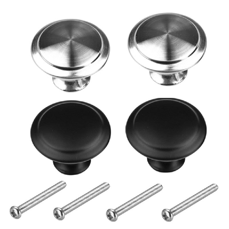 Cabinet Knobs Black 2 Pack, Stainless Steel Cupboard Drawer Pull Handles image 7