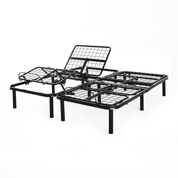 Split King Size Electric Head Foot Adjustable Bed Base with Remote-2
