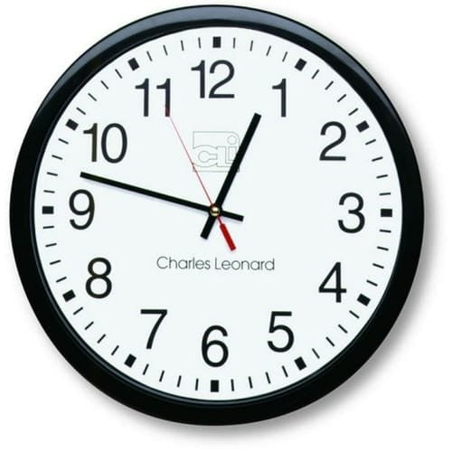 14-Inch Quartz Black and White Wall Clock-0