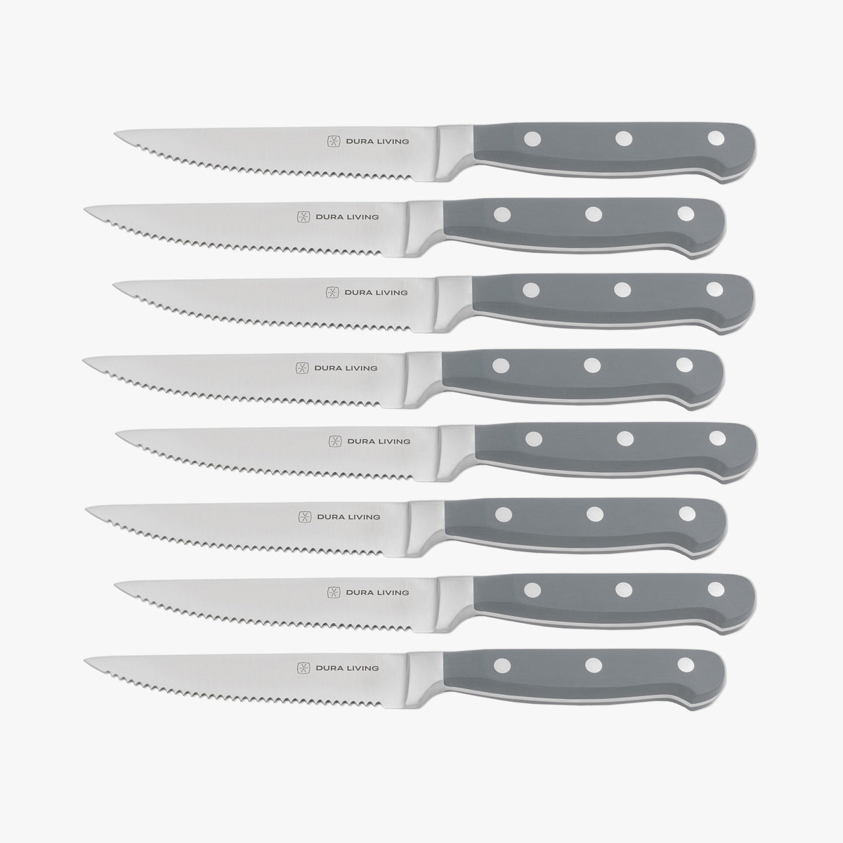 Superior Set of 8 Steak Knives - Gray-0