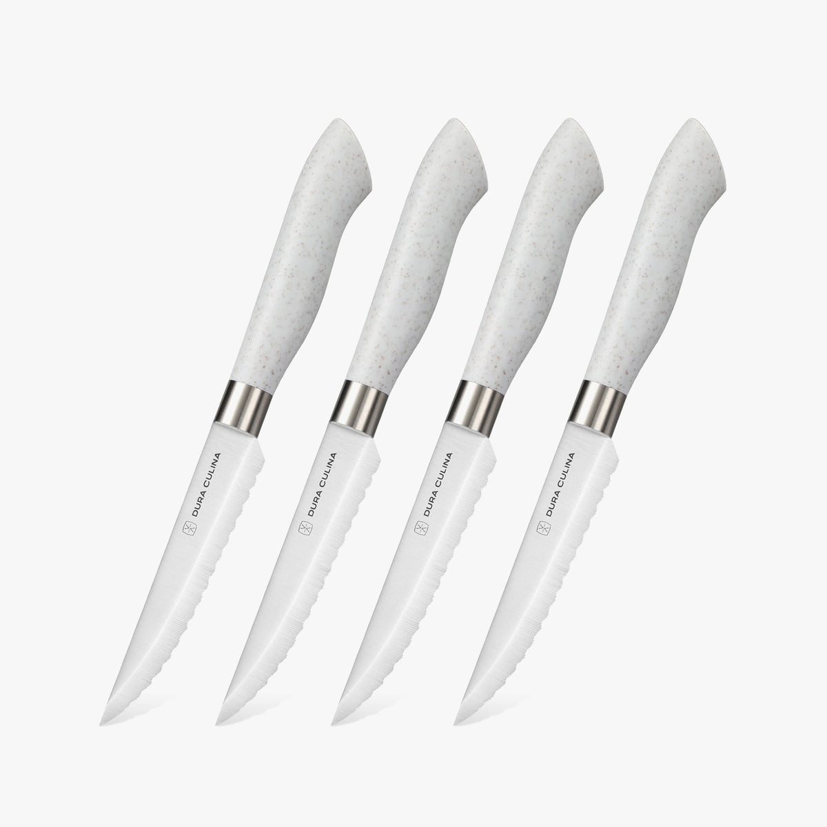 EcoCut 4 Piece Steak Knife Set, Grey-0