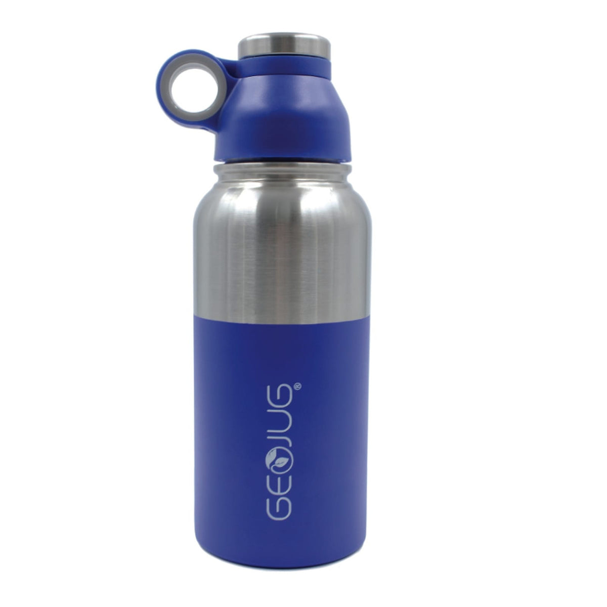 Brentwood GeoJug 18oz Stainless Steel Vacuum Insulated Water Bottle, Blue-0