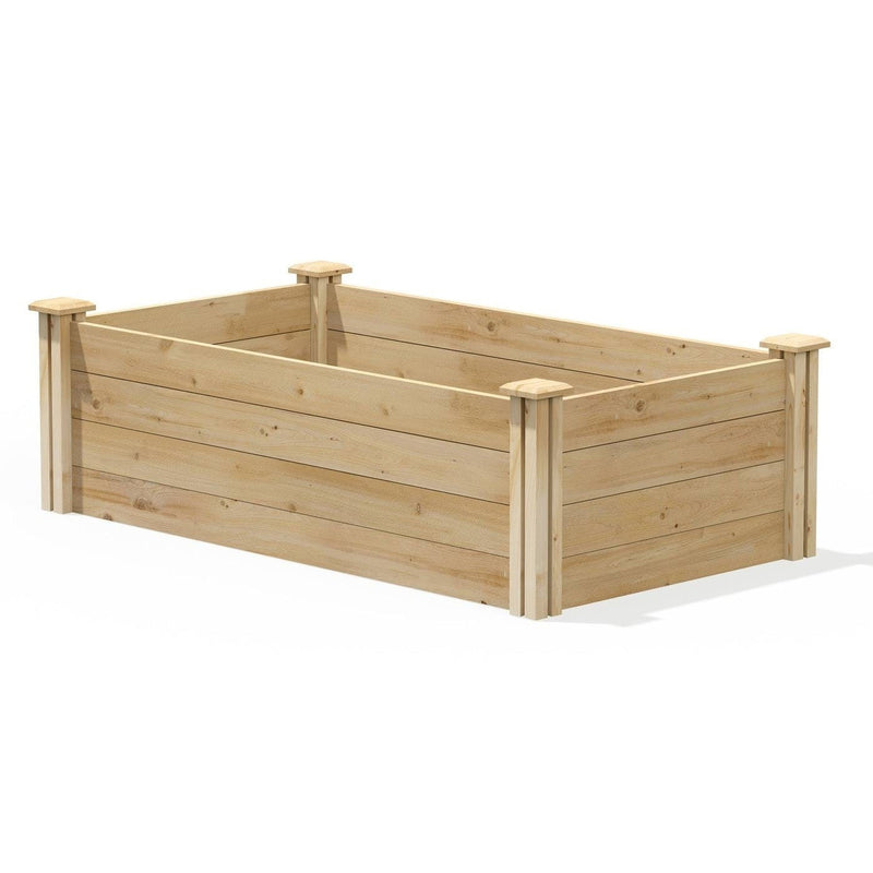 2ft x 4ft Cedar Wood Raised Garden Bed Planter Box - Made In USA-0