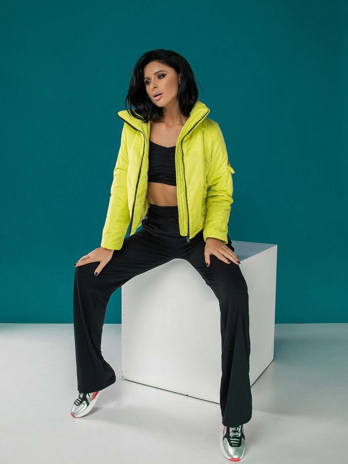 Cropped Casual Puffer Jacket
