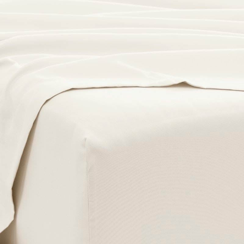 Queen size Ivory Beige 6-Piece Wrinkle Resistant Microfiber/Polyester Sheet Set-1