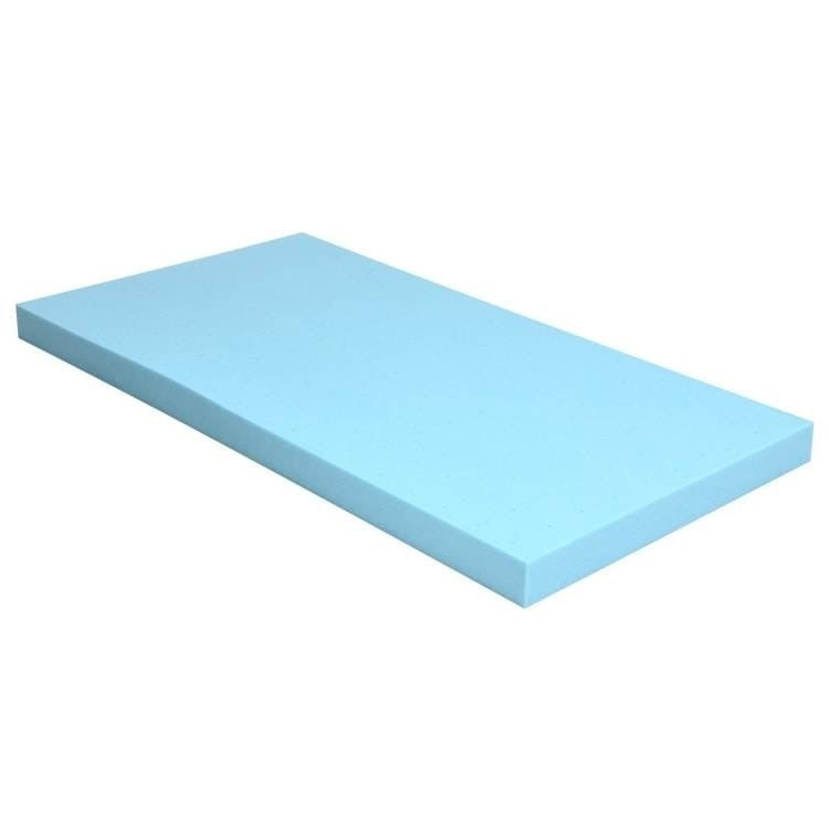King size 3-inch Thick Gel-Infused Air Foam Mattress Topper in Light Blue-0
