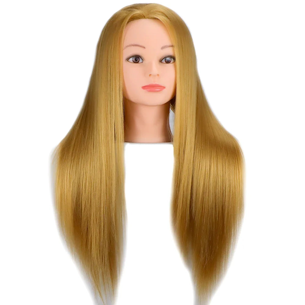 Mannequin Head With Synthetic Hair For Styling