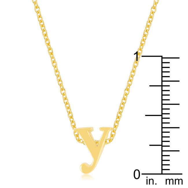 Golden Initial Y Pendant-1