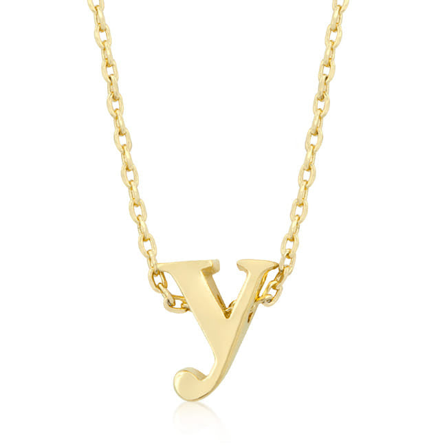 Golden Initial Y Pendant-2