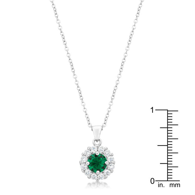 Bella Bridal Pendant in Green-0