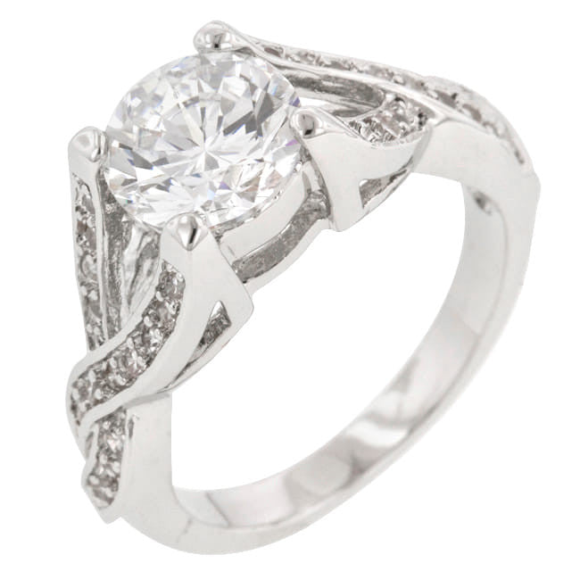Brilliant Twist Engagement Ring-2