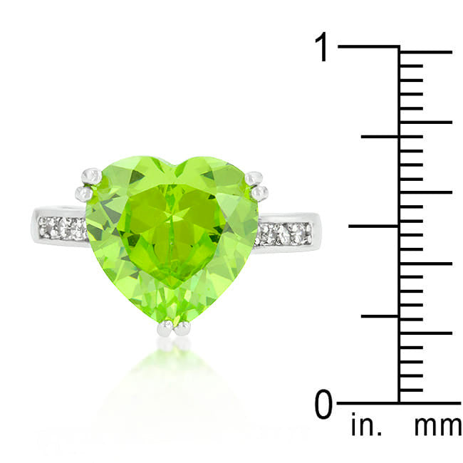 Apple Green Heart Ring-1