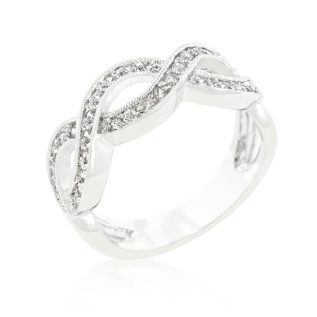 Cubic Zirconia Infinity Band-3