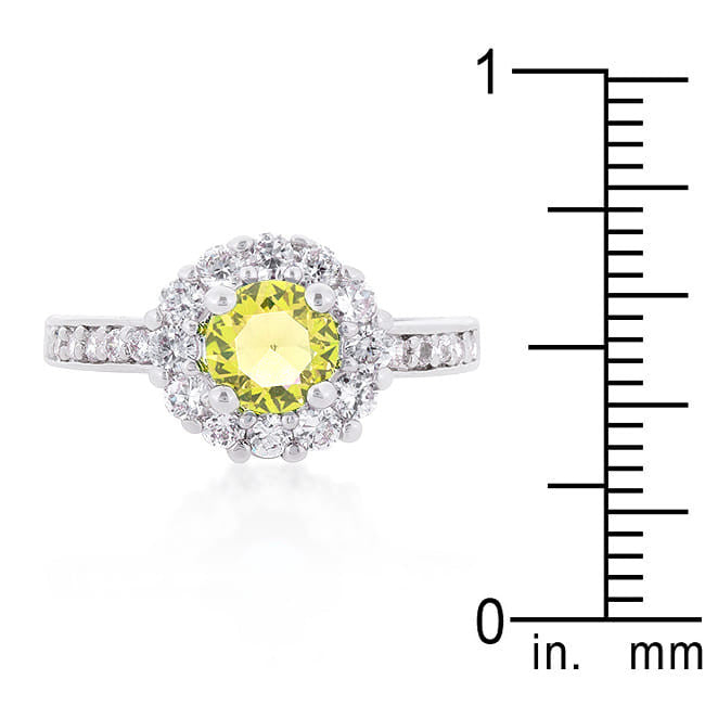 Bella Birthstone Engagement Ring in Yellow-0