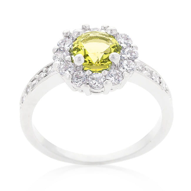 Bella Birthstone Engagement Ring in Yellow-1