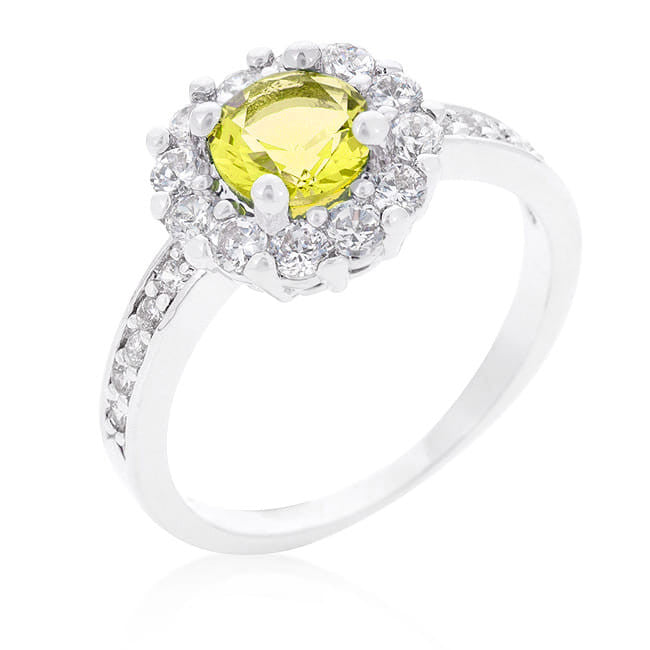 Bella Birthstone Engagement Ring in Yellow-2