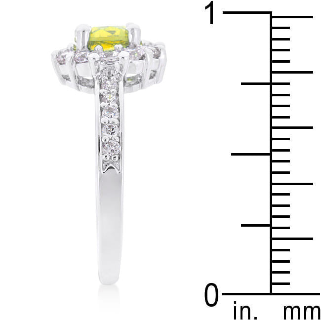 Bella Birthstone Engagement Ring in Yellow-3