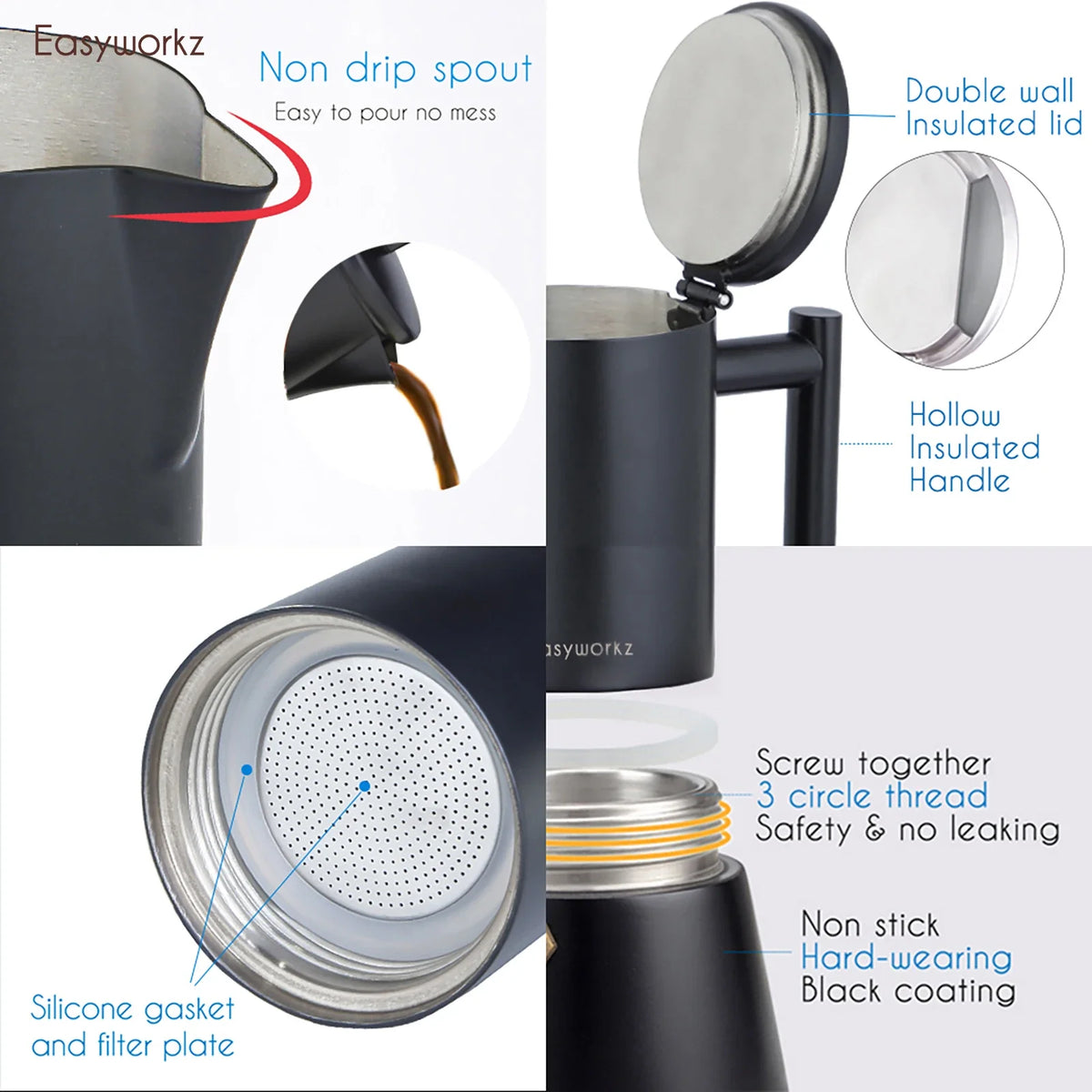 Stainless Steel Moka Pot-2