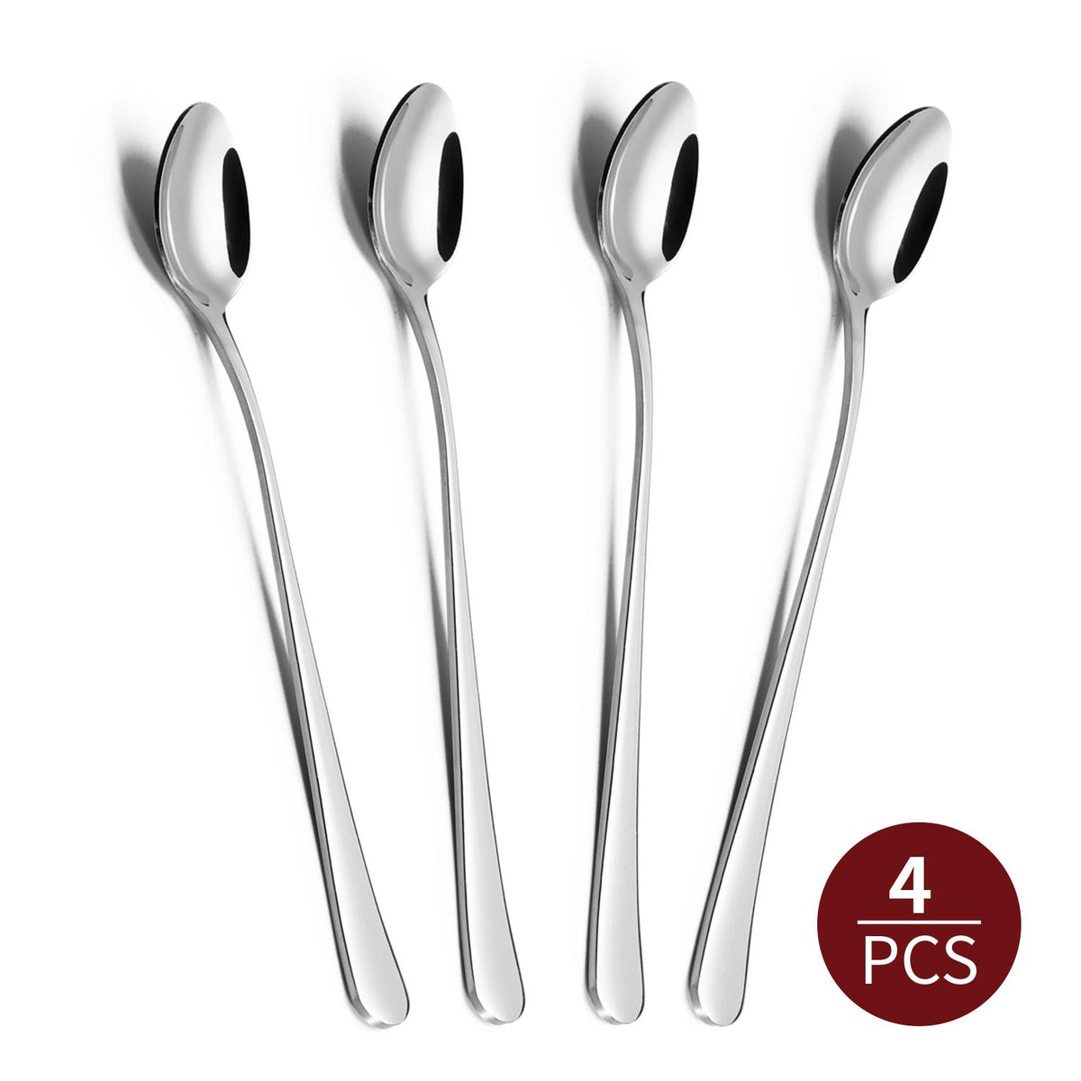 8pcs SS Long Handle Latte Spoons