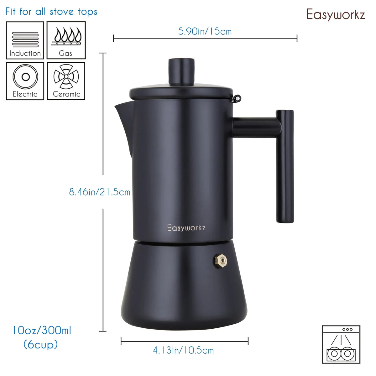 Stainless Steel Moka Pot-4