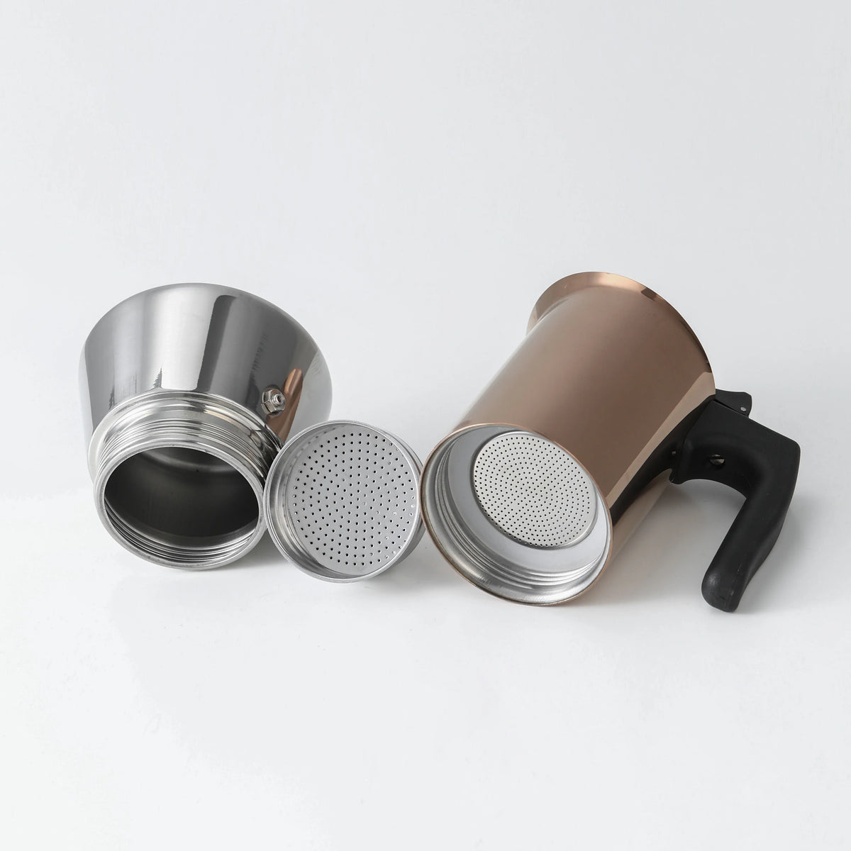 Gold Stainless Steel Moka Pot