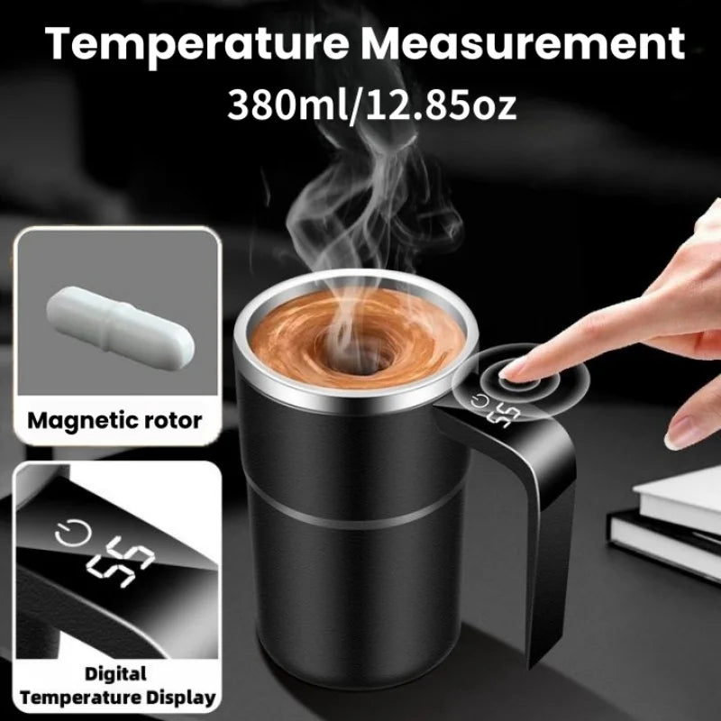 Coffee Self Mixing Mug Waterproof Food Safe Coffee Mug USB Rechargeable-0