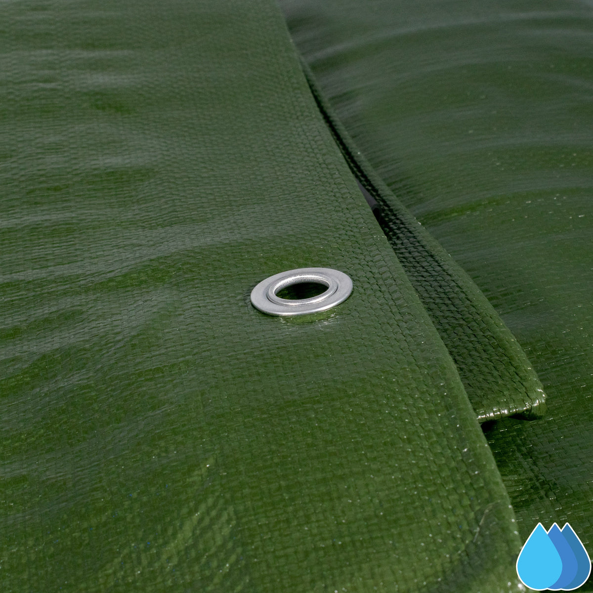 2m x 4m Green & Brown Tarpaulins, L-Grade 200 GSM