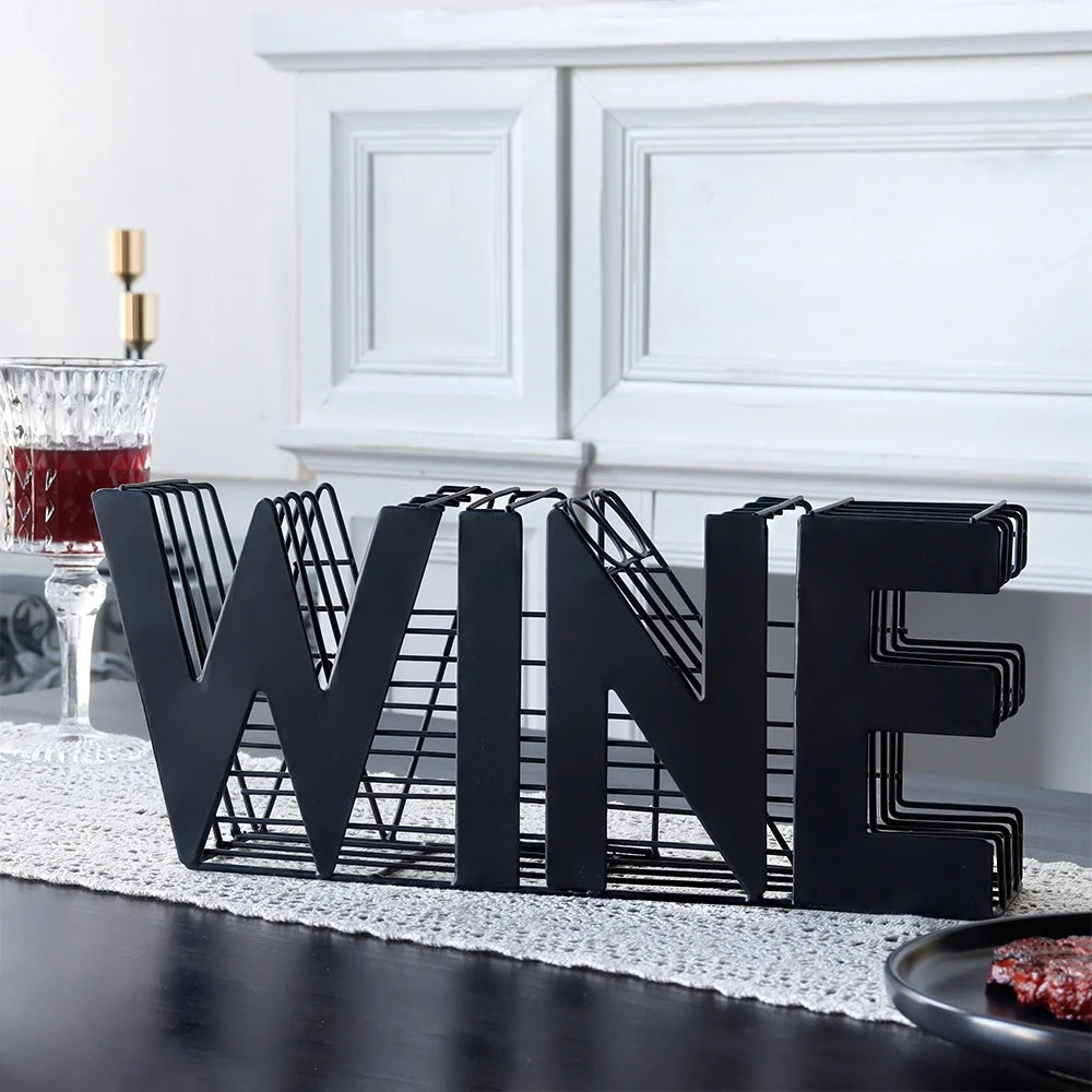 13.5" Length Wine Cork holder Metal Craft Wine Cork Storage-3